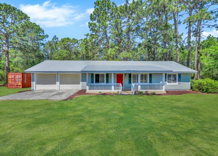 Front door of 1222 Redfish Dr. SE